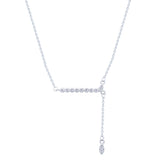 عصفور كريستال سلسلة فضة عيار 925 بتصميم مرتب لفصوص شكل تنس مرصع بالزركون